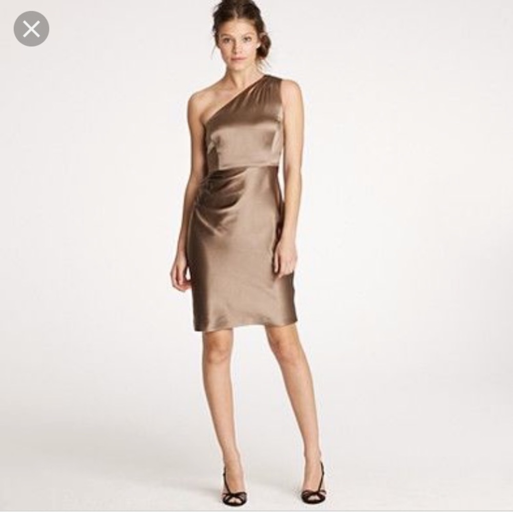 BLUE JCrew One Shoulder Special Occassion Dress